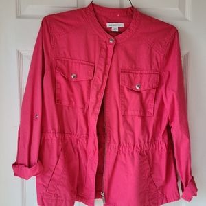 Liz Claiborne sz L jacket in coral